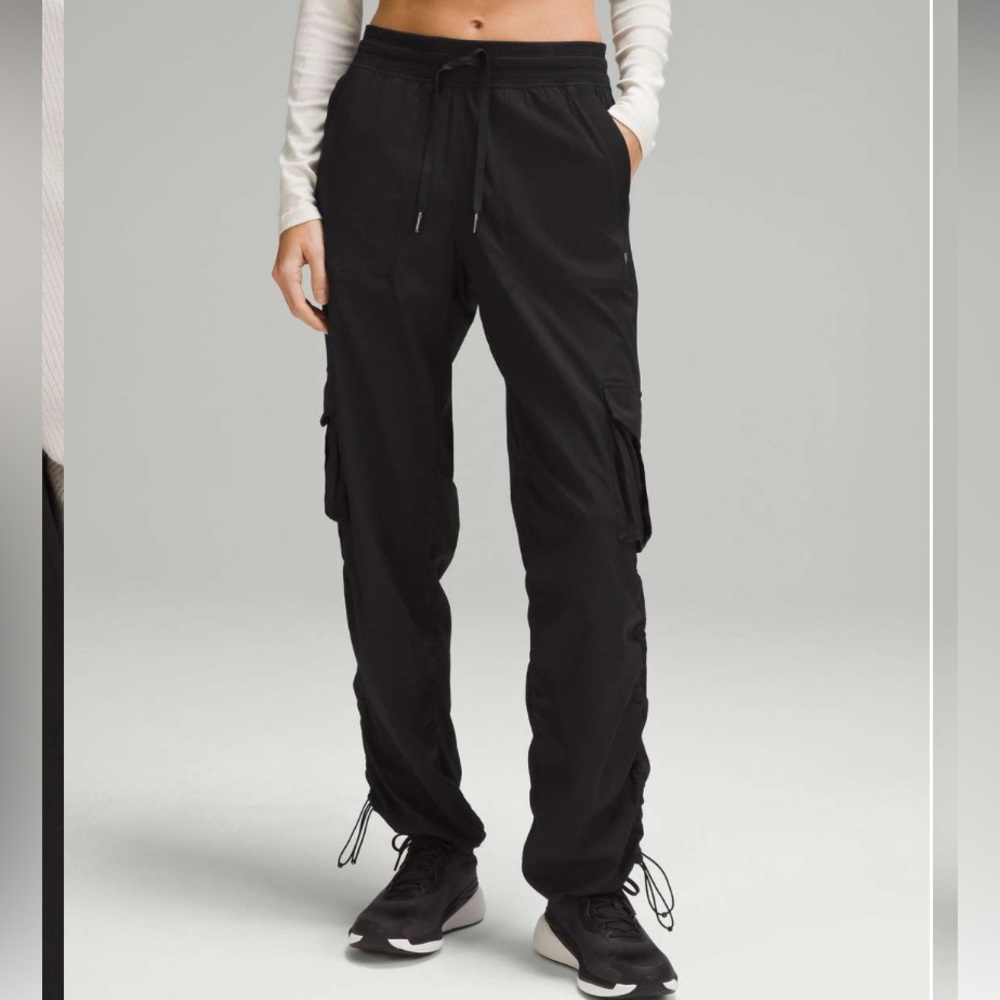 Lululemon Dance Studio Relaxed-Fit Mid-Rise Cargo Pant in Black